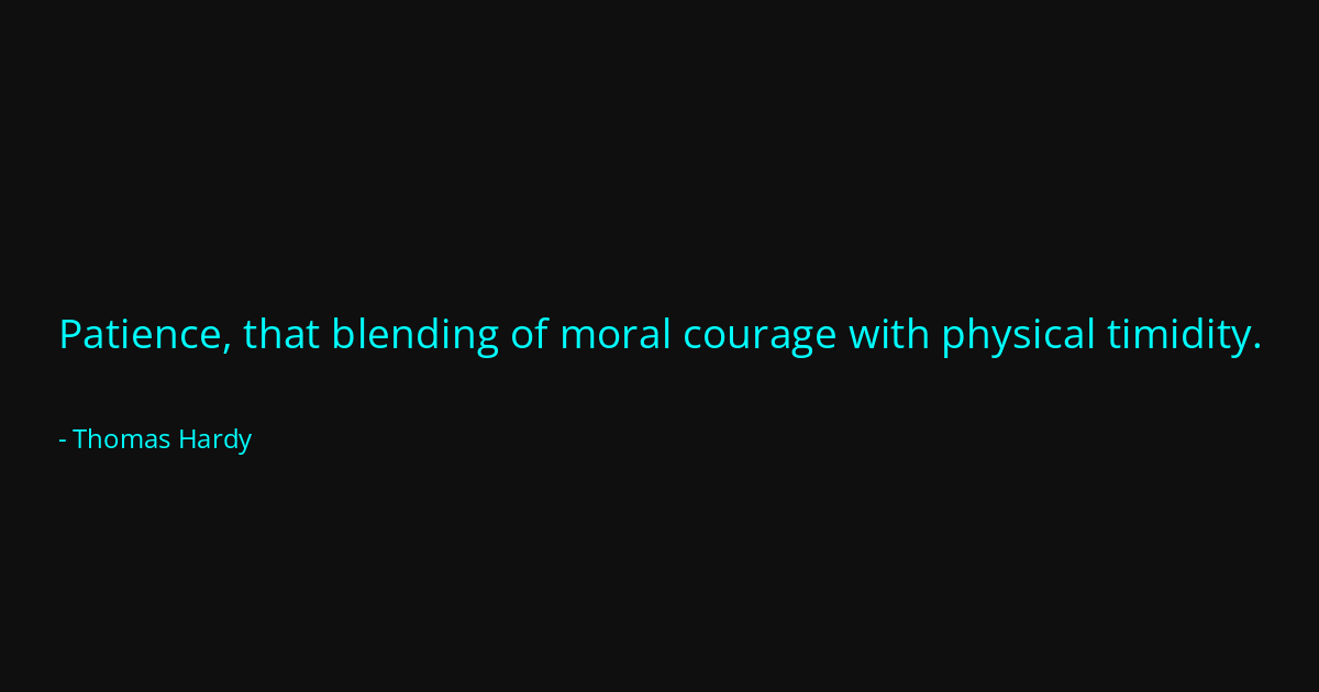 Quote by Thomas Hardy