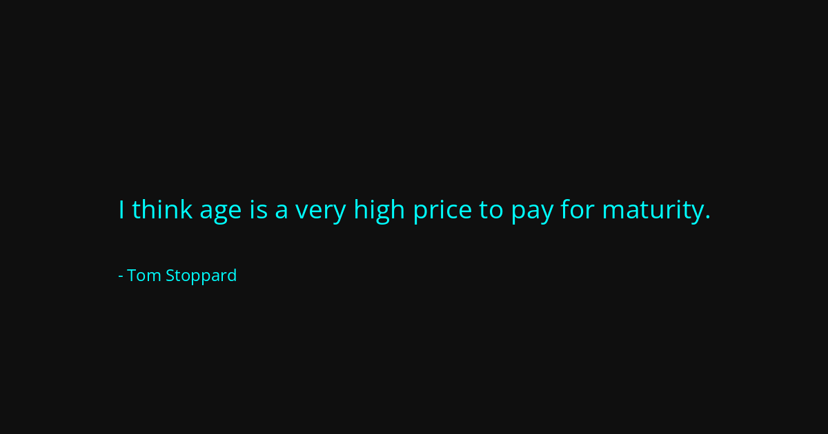 Quote by Tom Stoppard