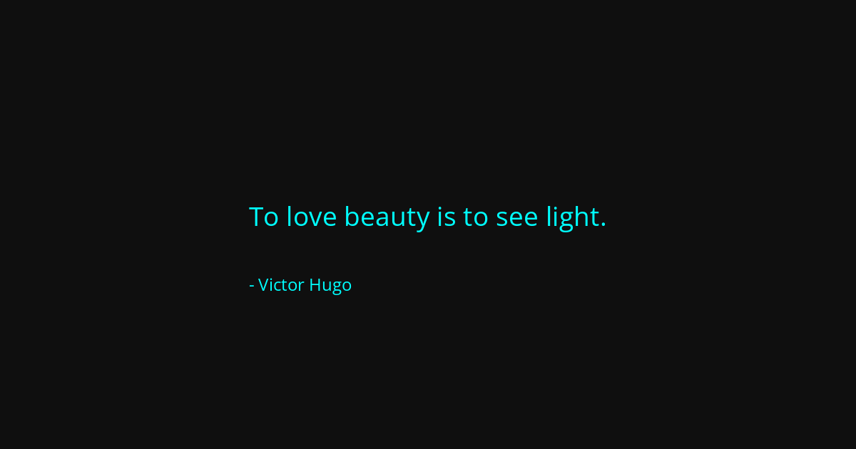Quote by Victor Hugo