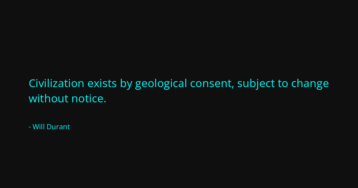 Quote by Will Durant