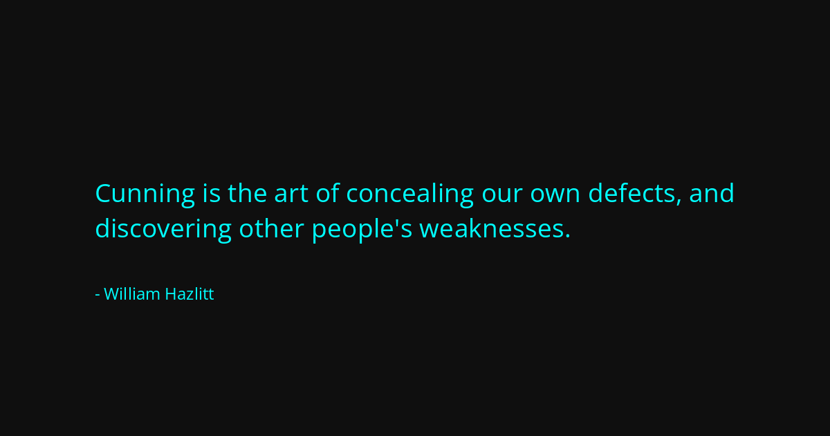 Quote by William Hazlitt