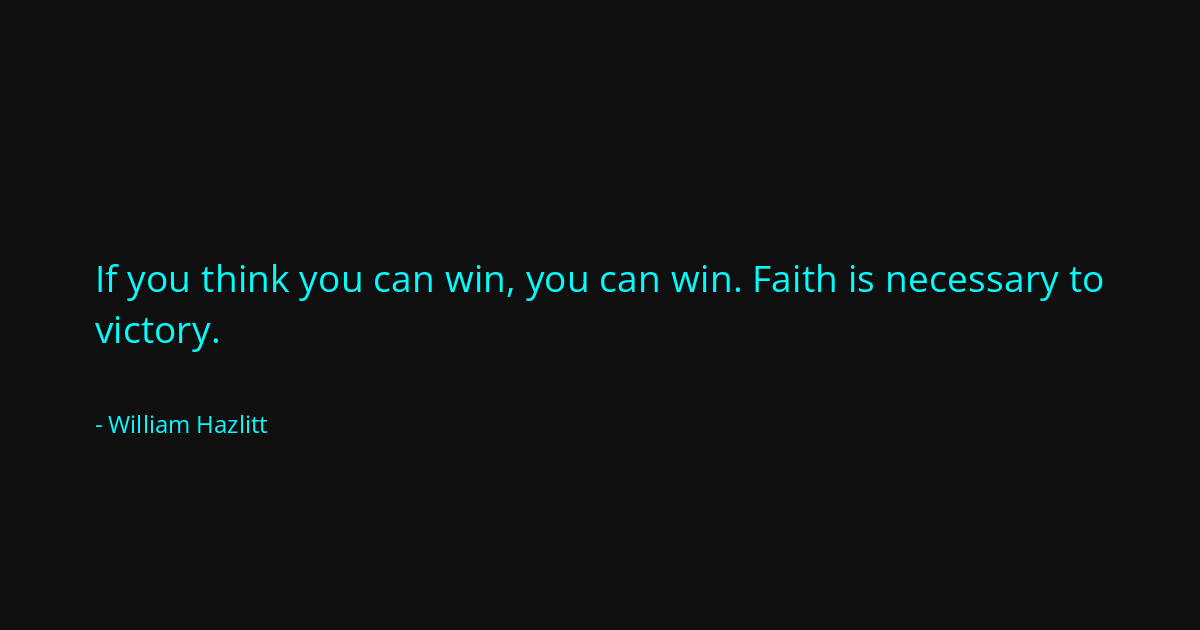 Quote by William Hazlitt